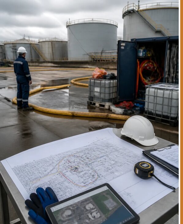 Разработка плана ликвидации разливов нефти в Светлограде